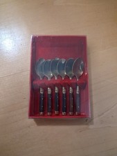 Vintage Set Of 6 Bronze Teaspoons
