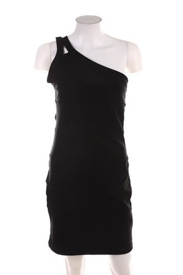 okay Kleid One-Shoulder XS schwarz