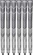 Golf Pride MCC Plus4 Gray Midsize Grip - Set of 6 - 1 Hybrid Grip in Golf 