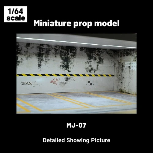 1/43 Diorama Auto Garage Modell Beleuchtung Stadt Parkplatz Szene Display Modell - Bild 38 von 42