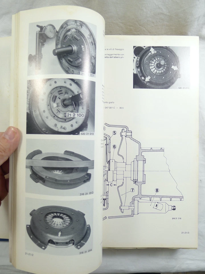 AUTO D'EPOCA BMW 525 520 MANUALE RIPARAZIONI OFFICINA ITALIANO 1977 - Immagine 3 di 4