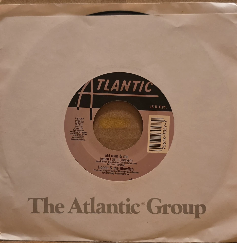 Hootie And The Blowfish - Old Man And Me/Before The Heartache - Atlantic 45 Foto 3 de 3