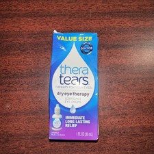 TheraTears 1 fl oz Eye Drops Dry Eye Therapy Lubricant Drops New Exp. 11/2026