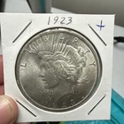 Early - 1923 Peace Silver Dollar - 90% US Coin AU details fast shipping
