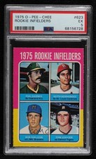 1975 O-Pee-Chee Phil Garner Keith Hernandez Bob Sheldon Tom Veryzer PSA 5 5q7