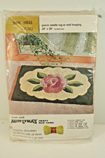Rug Hooking, Punching Pattern, Rose Shell Rug, Aunt Lydia #690, 24 X 26 in