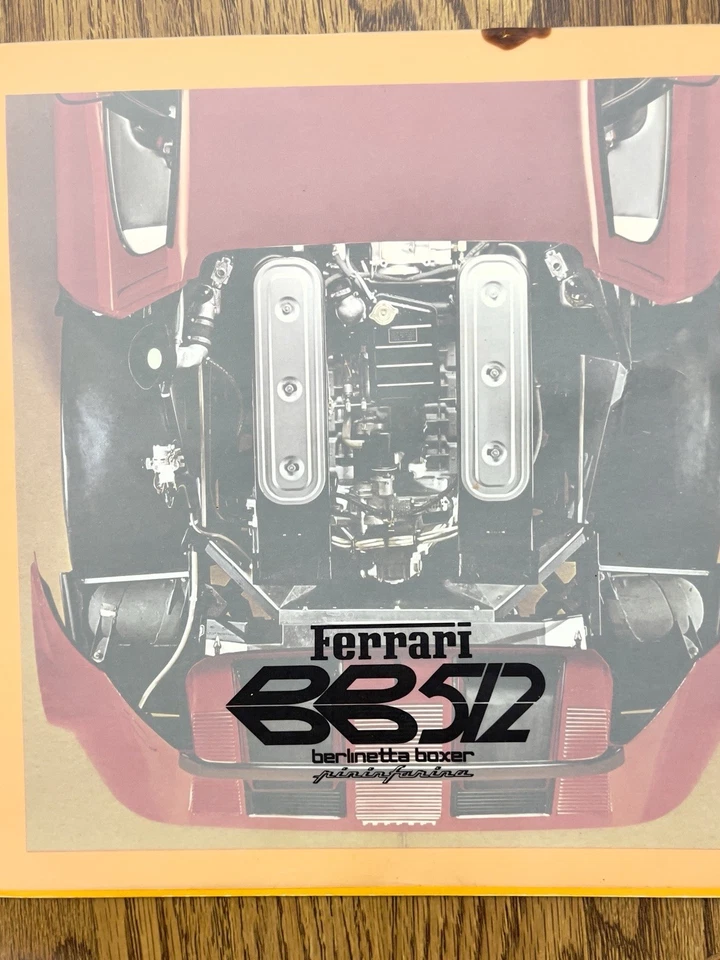 Ferrari BB 512 Berlinetta Boxer fábrica sala de exposición folleto de ventas Foto 2 de 4