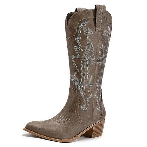 Cowboy Boots for Women Western Cowgirl Boots Fashion Embroidered Pointed Toe
