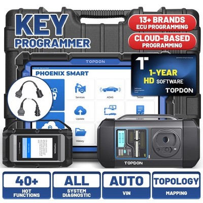2026 TOPDON Phoenix SMART + Scope + T-ninja Box +24V HD Kit Intelligent Max Tool