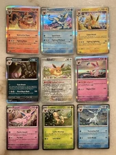 Prismatic Evolutions Complete 9 Card Eeveelution Holo Set Pokémon TCG