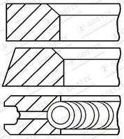 Kolbenringsatz Goetze Engine 08 405200 00 FÜR Audi Volvo VW