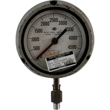 Weksler Alloy Steel Bourdon GP2-31-3 0-5000 PSI Pressure Gauge 