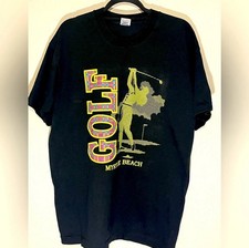 Vintage 90s Golf Myrtle Beach Graphic Shirt USA Made Single Stitch Adult XL (A)