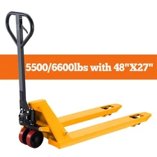 APOLLOLIFT 5500lb/6600lb Hydraulic Manual Hand Pallet Jack Truck W/ 48"X27" Fork