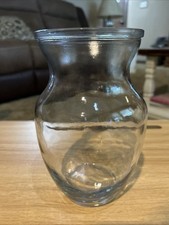 Clear Thick Glass Vase-8  Tall