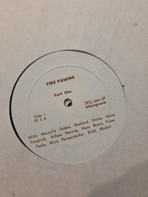 LP - Fire Famine - 2 LP - Pobbe - Stolze - Friedrich - Herwig - Brauns - Fuchs