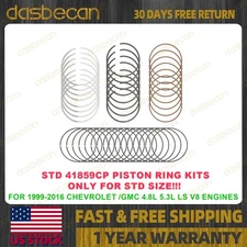 STD Piston Ring Set For Chevrolet GMC 4.8L 5.3L LS Engines 1999-2016 41859CP