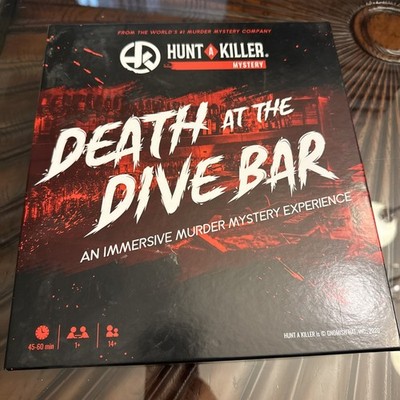 Death at the Dive Bar Hunt A Killer Mystery Group Board Game complete