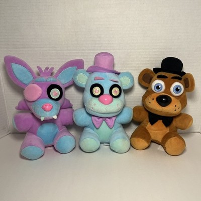 LOT of 3 Funko FNAF Five Nights at Freddys Pastel Spring Fazbear Foxy Plush 2021