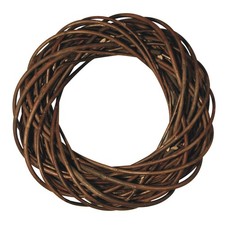 Rayher Natural Willow Twig Wreath - 25 cm Diameter, Braided Base for Door Wreath