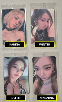 aespa dirty work b&n トレカ ウィンター AESPA DIRTY WORK POB PHOTOCARD PC KTOWN4U ver KARINA WINTER