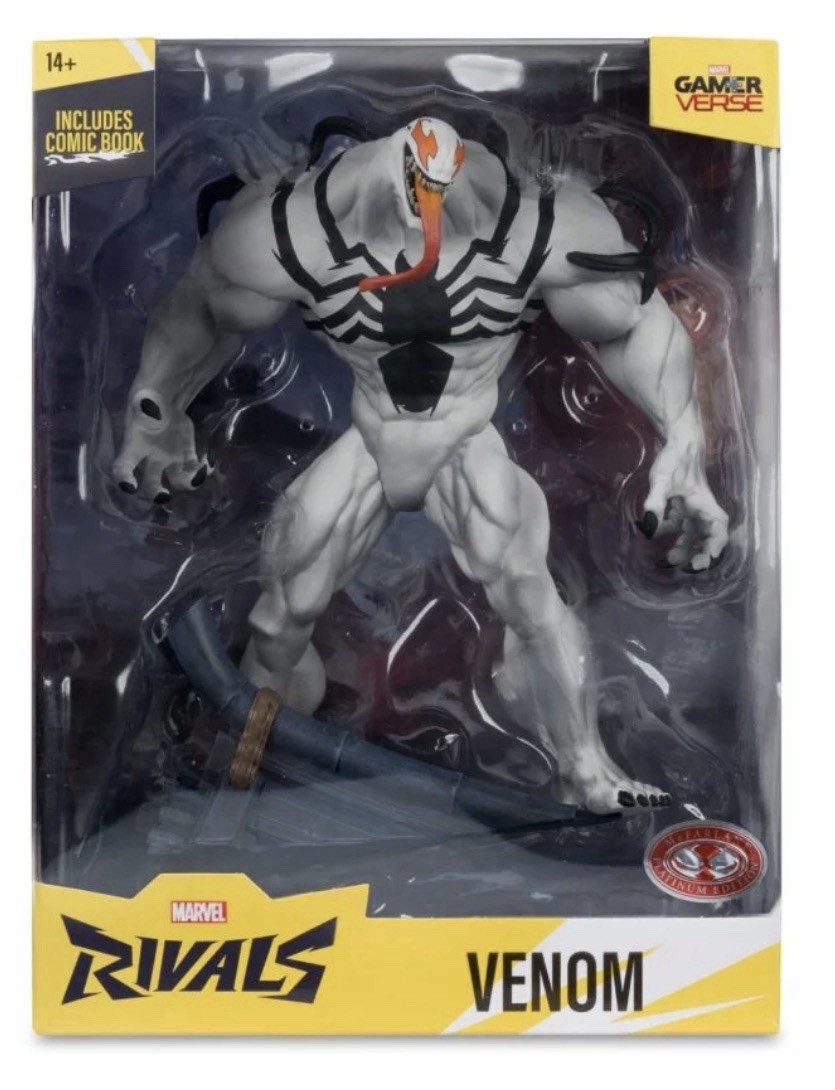 McFarlane Toys 2025 Venom Platinum Edition Marvel Rivals Includes