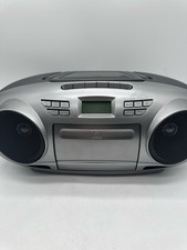 Insignia AM/FM Radio Portable CD Boombox with Bluetooth Stereo MP3 Silver 6