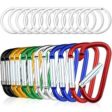 Topbuti 12 Pack Aluminum Medium, Red, Yellow, Blue, Black, Green, Silver