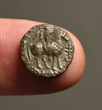K19-12   KUSHAN,   Vima Takto ("Soter Megas"). Circa AD 80-100.  Billon Drachm