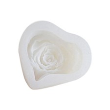 Moule en Silicone pour Bougie en Forme de CœUr de Rose, Bricolage de Bougie2586