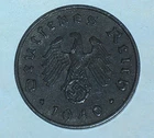 1940 Germany 10 Reichspfennig — photo from another recent sale