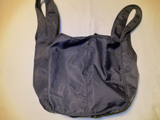 Agnes b. Voyage Tote Bag Gray Nylon Double Handles Zip Closure Pockets
