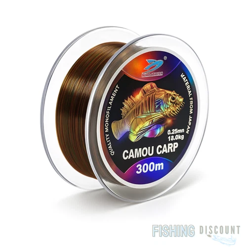Camou Carp Fishing Line 300m Camouflage Line Monofilament 0.23mm-0.35mm
