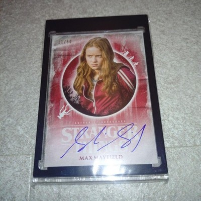 2019 Topps Stranger Things SADIE SINK MAX MAYFIELD Rookie On card Auto /50