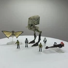 Star Wars Micro Galaxy Squadron AT-ST Endor Chase 1 of 3000 Rare + Bonus Figures