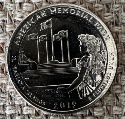 2019-S American Memorial Park ATB Quarter - Uncirculated (BU) from U.S. Mint Bag