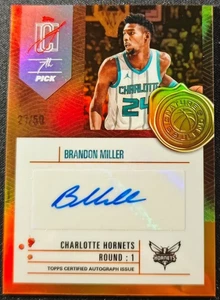 2025 Topps Signature Brandon Miller Orange (RAW)
