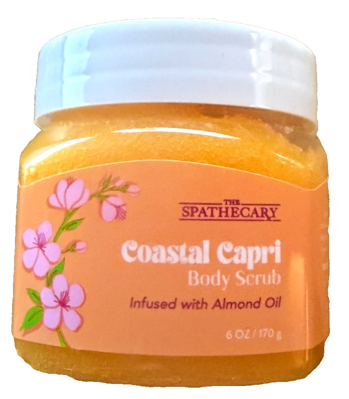 The Spathecary Coastal Capri Body Scrub with Almond Oil 6 oz