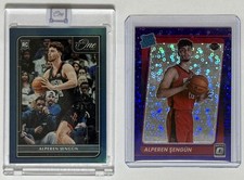 2021-22 Panini One and One Rookies Alperen Sengun RC Blue #09/30 & Optic RC /95