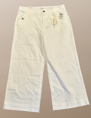 Curve Appeal Jeans Womens 14 White Skylar High Rise Wide Leg Heritage Luxe NWT
