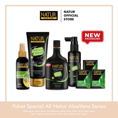 Aloe Vera Hair Care Set Shampoo Tonic Mask Conditioner Vitamin