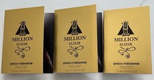 PACO RABANNE 1 Million Elixir Parfum intense sample lot set x 3 - 0.05oz each