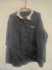 Vintage Nike Full Zip Windbreaker Jacket XL Black