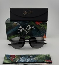 Maui Jim Ho'okipa Ultra Sunglasses Black Polarized MJ0676S-001 Made In Italy