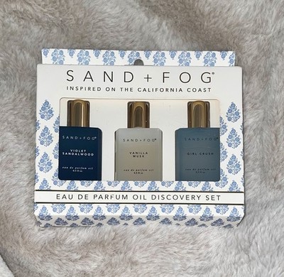 Sand + Fog Discovery Set Eau De Parfum Oil Rollers Girl Crush-Vanilla-Sandalwood