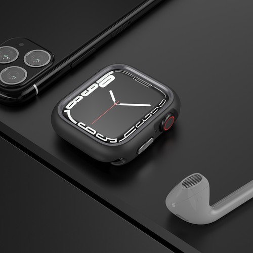 Pour Apple Watch Series 41/44/45/49/42/46mm Coque rigide luxe robuste pare-chocs PC - Photo 26 sur 53