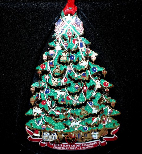 2008 White House Historical Association Christmas Ornament Box Harrison Tree NIB - Picture 4 of 5