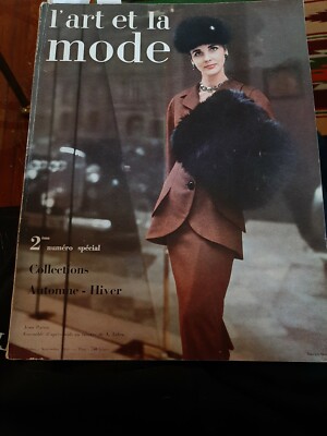 L'Art et la Mode FRENCH October November 1955 Patou Furs Dior Balenciaga