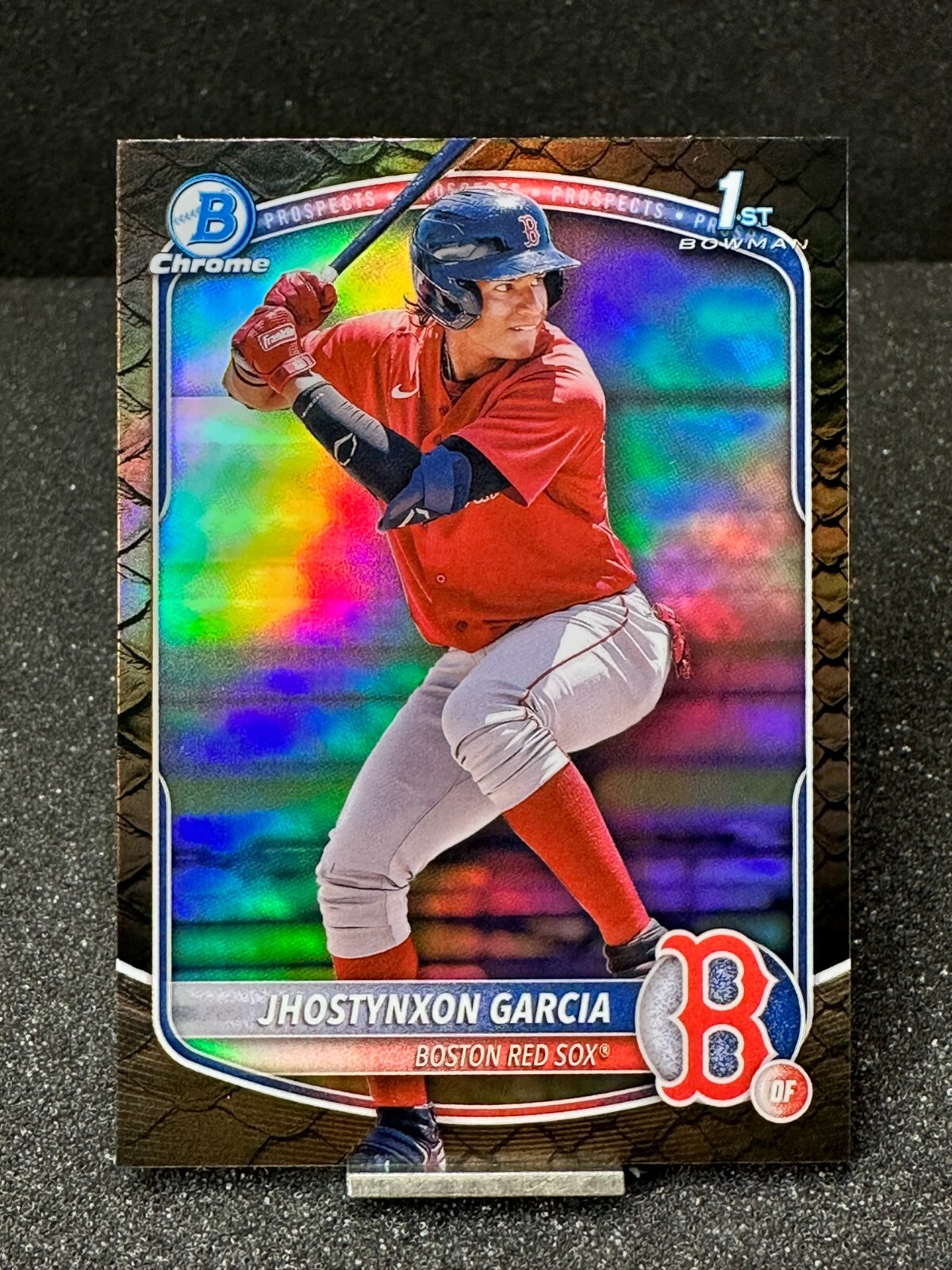 2025 Bowman Chrome 1st Prospect  JHOSTYNXON GARCIA  Reptilian Refractor  #BCP-43