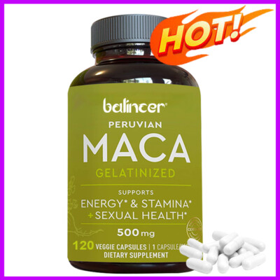 Organic Black Maca 30 To 120 Capsules Pure High Quality No Fillers